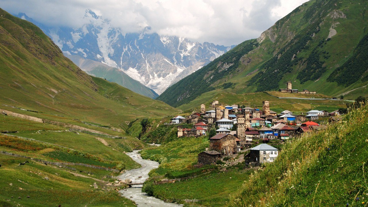 Деревня Ушгули Грузия