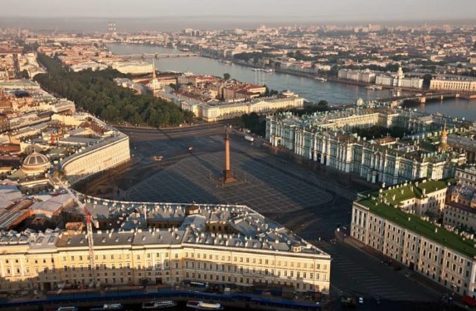 Дворцовая площадь вид сверху